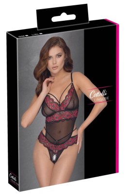 Cottelli Lingerie Body Kwiatowa Dwukolorowa Koronka L/XL