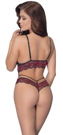 Cottelli Lingerie Body Kwiatowa Dwukolorowa Koronka L/XL