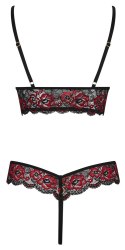 Cottelli Lingerie Body Kwiatowa Dwukolorowa Koronka L/XL