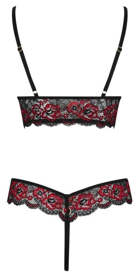 Cottelli Lingerie Body Kwiatowa Dwukolorowa Koronka L/XL Cottelli Lingerie Body Kwiatowa Dwukolorowa Koronka L/XL