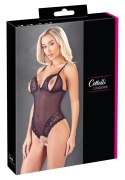Cottelli Lingerie Body Siateczkowe z Koronką i Otwartym Krokiem S
