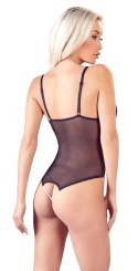 Cottelli Lingerie Body Siateczkowe z Koronką i Otwartym Krokiem S