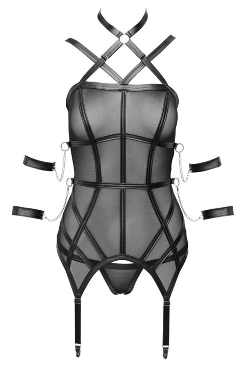 Cottelli Bondage Koszulka z Siateczki z Łańcuchami S Czarna Cottelli Bondage Koszulka z Siateczki z Łańcuchami S Czarna
