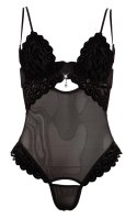 Cottelli Collection Body Siateczkowe z Kryształem 75B/S Czarny