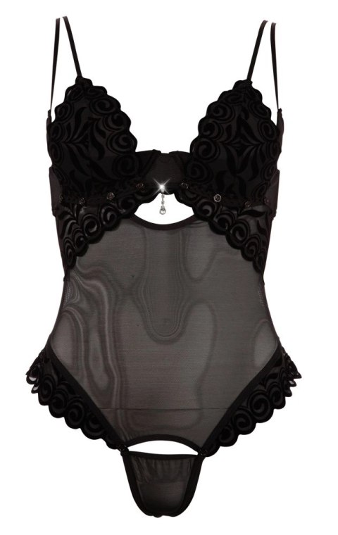 Cottelli Collection Body Siateczkowe z Kryształem 75B/S Czarny Cottelli Collection Body Siateczkowe z Kryształem 75B/S Czarny