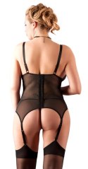 Cottelli Curves koszulka z koronką i rozcięciem na miseczkach XL czarna