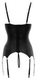 Cottelli Lingerie Koszulka Koronkowa Czarna z Otwartymi Miseczkami M