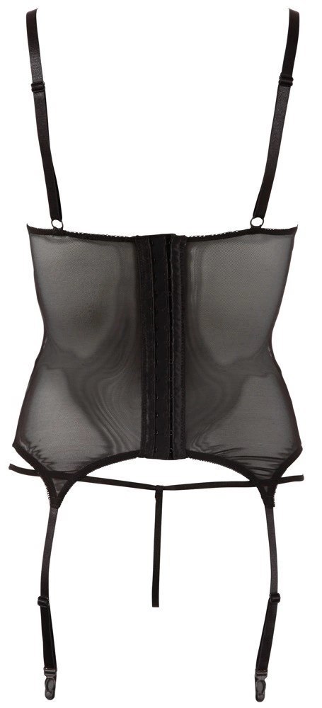 Cottelli Lingerie Siateczkowa Koszulka Czarna S z Regulowanymi Paskami Cottelli Lingerie Siateczkowa Koszulka Czarna S z Regulowanymi Paskami