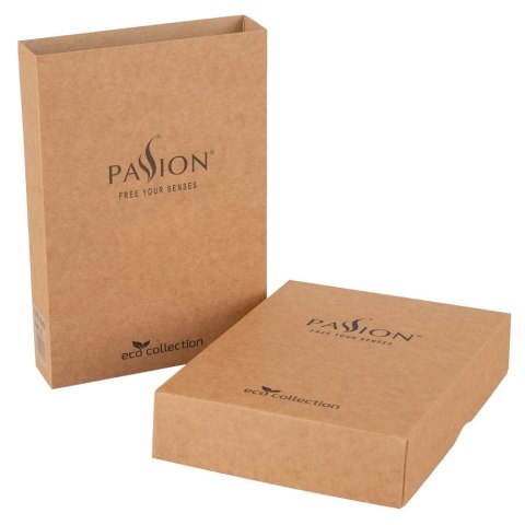 Passion Zinnia Corset L/XL - Koszulka z paskami do pończoch + stringi, Eco Passion Zinnia Corset L/XL - Koszulka z paskami do pończoch + stringi, Eco