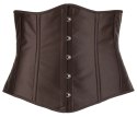 Cottelli Curves Gorset otwarty, haftki, czarny, rozmiar 2XL