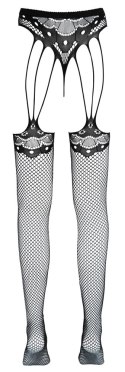 Cottelli LEGWEAR rajstopy z pasem i stringami bezszwowe S-L czarne
