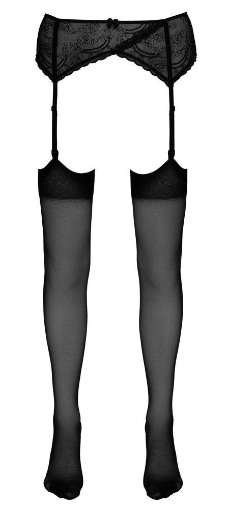Cottelli Legwear Klasyczne Pończochy 20 den Czarne Gładkie do Pasa Cottelli Legwear Klasyczne Pończochy 20 den Czarne Gładkie do Pasa