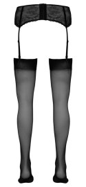Cottelli Legwear Klasyczne Pończochy 20 den Czarne Gładkie do Pasa