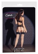 Cottelli Legwear Pończochy Beżowe z Czarnym Wykończeniem 20 DEN 3