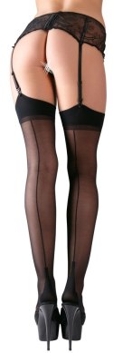 Cottelli Legwear Pończochy Czarne 15 den z Ozdobnym Szwem 6