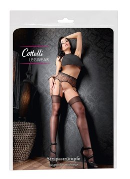 Cottelli Legwear Pończochy Jedwabiste 20 DEN Czarne Oeko-Tex