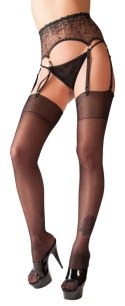 Cottelli Legwear Pończochy Jedwabiste 20 DEN Czarne Oeko-Tex