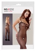 NO:XQSE Kombinezon siateczkowy czarny z otworami L/XL