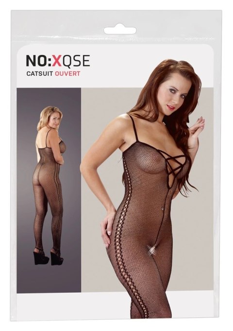 NO:XQSE Kombinezon siateczkowy czarny z otworami L/XL NO:XQSE Kombinezon siateczkowy czarny z otworami L/XL