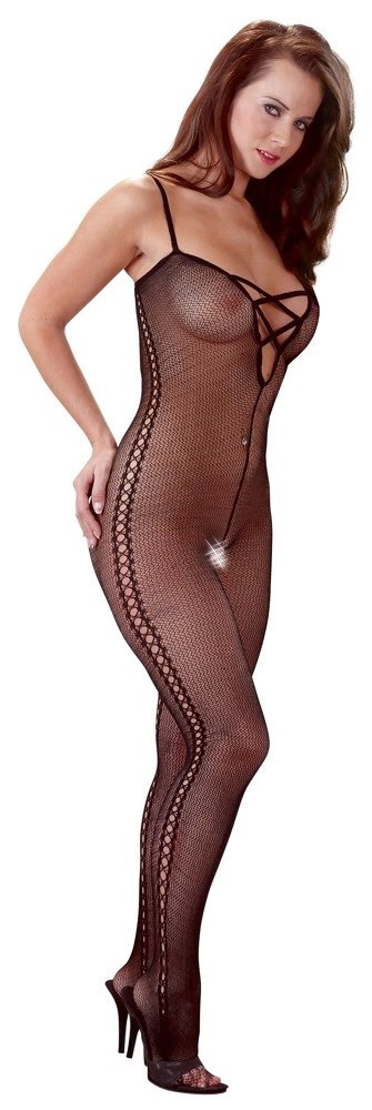 NO:XQSE Kombinezon siateczkowy czarny z otworami L/XL NO:XQSE Kombinezon siateczkowy czarny z otworami L/XL