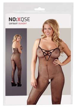 XQSE Czarne Body z Siateczki z Bocznymi Otworami 2XL/3XL