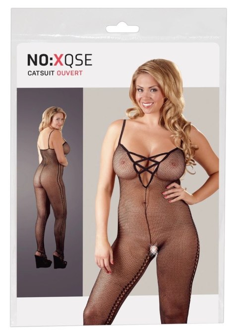 XQSE Czarne Body z Siateczki z Bocznymi Otworami 2XL/3XL XQSE Czarne Body z Siateczki z Bocznymi Otworami 2XL/3XL