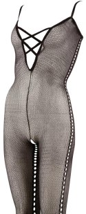 XQSE Czarne Body z Siateczki z Bocznymi Otworami 2XL/3XL