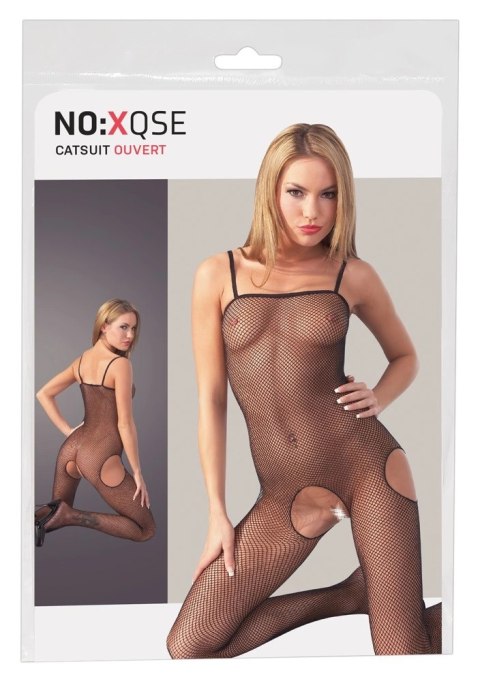 XQSE Kombinezon Siateczkowy Czarny L/XL Bez Krocza i Bokow XQSE Kombinezon Siateczkowy Czarny L/XL Bez Krocza i Bokow