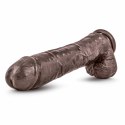 Dr. Skin Mr. Savage 29 cm - model intymny z przyssawką, kolor czekoladowy