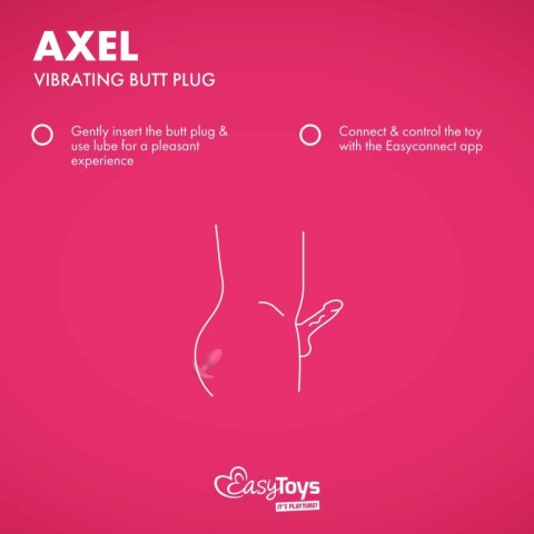 EasyConnect Axel - zdalnie sterowana wtyczka anatomiczna z aplikacją, rożowa EasyConnect Axel - zdalnie sterowana wtyczka anatomiczna z aplikacją, rożowa