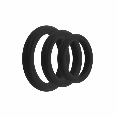 EasyToys Zestaw 3 Pierścieni Silikonowych Czarny - Rożne Rozmiary EasyToys Zestaw 3 Pierścieni Silikonowych Czarny - Rożne Rozmiary