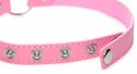 Kinky Kitty Slim Choker Rożowy - Regulowany Pasek z Motywem Kota