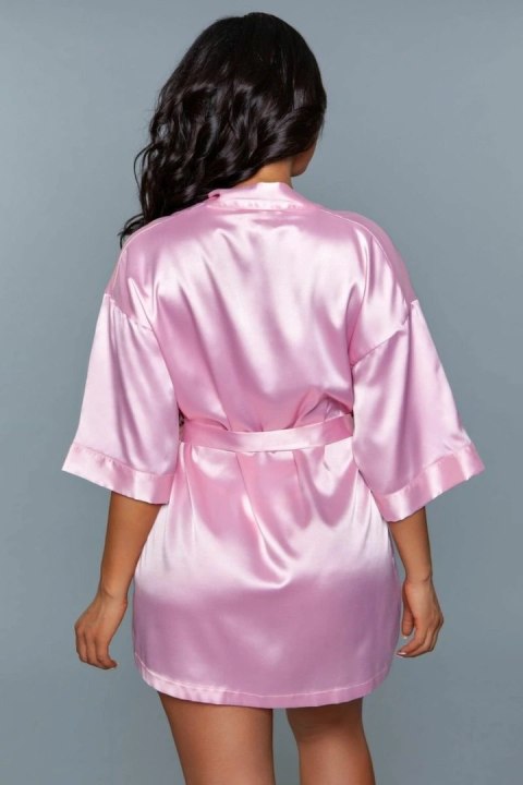 Leg Avenue Getting Ready Kimono Satynowy Rożowy z Wiązaniem Leg Avenue Getting Ready Kimono Satynowy Rożowy z Wiązaniem