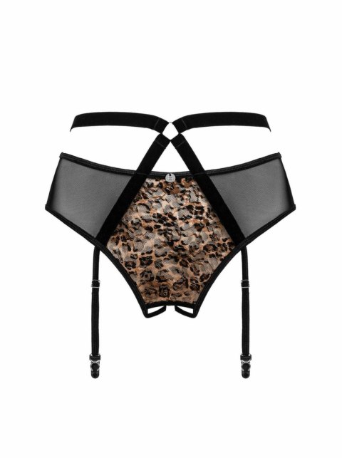 Obsessive Allunes Pas do Pończoch Leopard Print Regulowany S/M/L Obsessive Allunes Pas do Pończoch Leopard Print Regulowany S/M/L