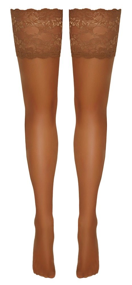 Cottelli LEGWEAR Pończochy Samonośne Beżowe Koronka 20 den 14 cm Cottelli LEGWEAR Pończochy Samonośne Beżowe Koronka 20 den 14 cm