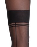 Cottelli LEGWEAR Retro Rajstopy bez części środkowej 25 den cieliste/czarne