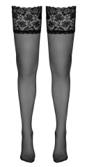 Cottelli Legwear Pończochy Czarny Szeroka Koronka 20 den 4024144422029