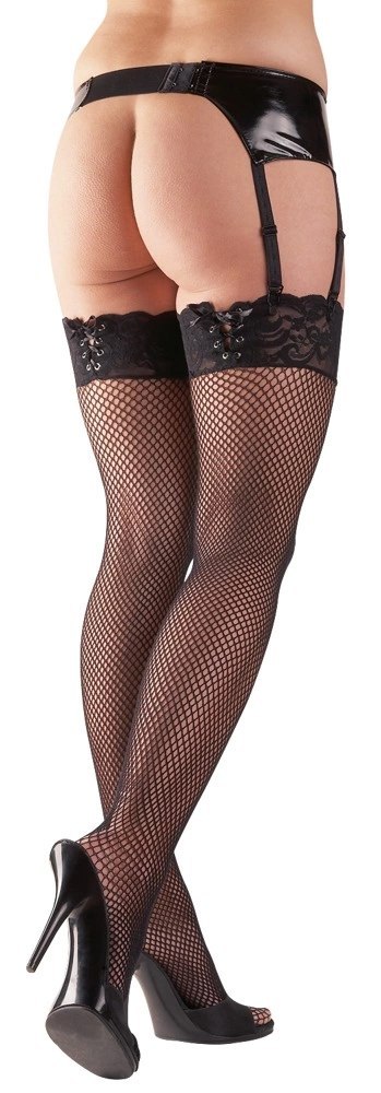 Cottelli Legwear Pończochy Kabaretki Koronka Sznurowanie S/M Cottelli Legwear Pończochy Kabaretki Koronka Sznurowanie S/M