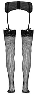 Cottelli Legwear Pończochy Kabaretki Koronka Sznurowanie S/M
