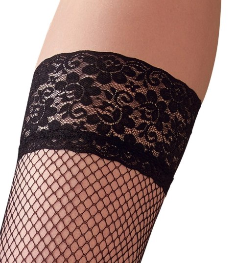 Cottelli Legwear Pończochy Kabaretki z Koronką i Silikonową Opaską Cottelli Legwear Pończochy Kabaretki z Koronką i Silikonową Opaską