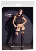 Cottelli Legwear Pończochy Samonośne z Eleganckim Wzorem 70 DEN czarne