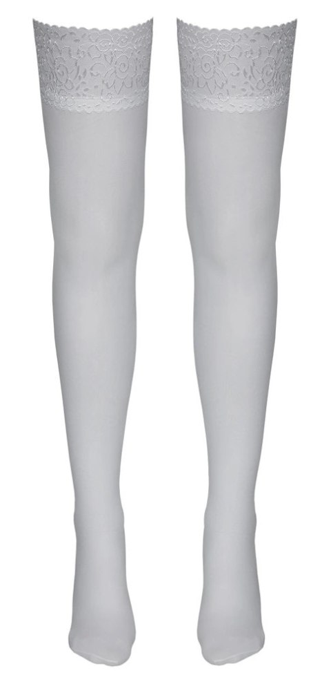 Cottelli Legwear pończochy białe z koronką XS 17 den Oekotex Cottelli Legwear pończochy białe z koronką XS 17 den Oekotex