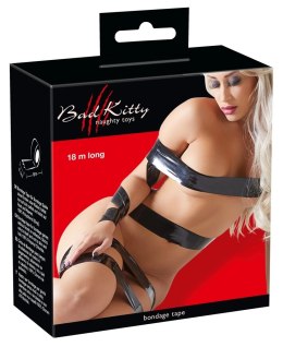 Bad Kitty Black - Taśma do gier intymnych 18 m, samoprzylepna