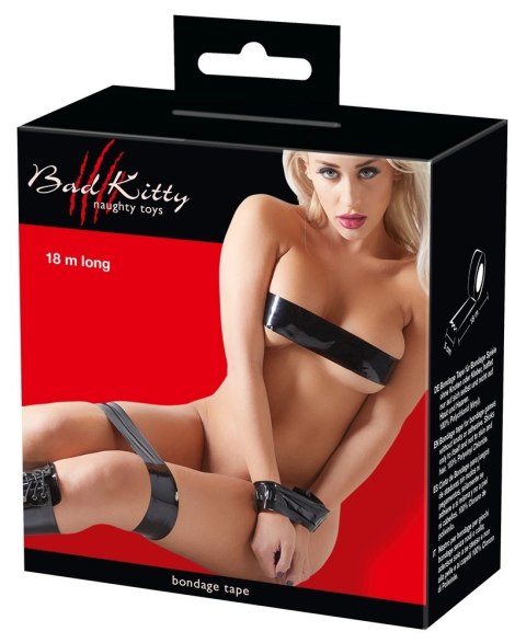 Bad Kitty Black - Taśma do gier intymnych 18 m, samoprzylepna Bad Kitty Black - Taśma do gier intymnych 18 m, samoprzylepna