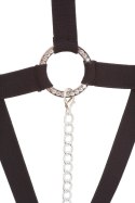 Bad Kitty Body Paseczki Czarny S-L z Ozdobnymi Detalami