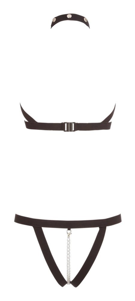 Bad Kitty Body Paseczki Czarny S-L z Ozdobnymi Detalami Bad Kitty Body Paseczki Czarny S-L z Ozdobnymi Detalami