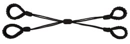 Bad Kitty Cuff Set Rope czarne linowe opaski na ręce i nogi rozmiar 2