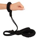 Bad Kitty Cuff Set Rope czarne linowe opaski na ręce i nogi rozmiar 2