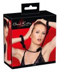 Bad Kitty Cuffs Rope - bawełniane kajdanki linowe czarne, rozmiar 1