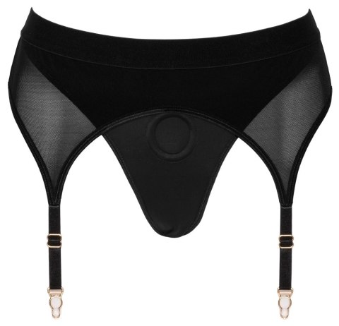Bad Kitty Czarne stringi S z pasem do pończoch i uchwytem O3,5 cm Bad Kitty Czarne stringi S z pasem do pończoch i uchwytem O3,5 cm
